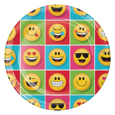 Show Your Emojians Party Paper Plates23cm (9")  -Pack of 8