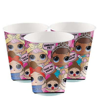 LOL Surprise Party Paper Cup  (260ml) - Pack of 8