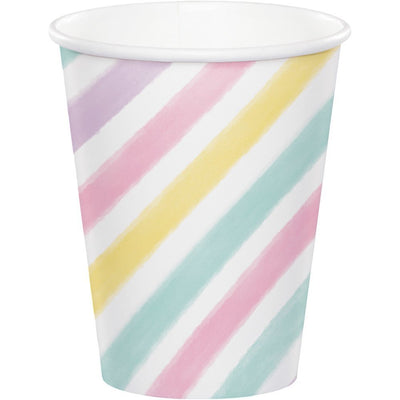 Unicorn Sparkle Hot/Cold Boys Girls Birthday Party Paper Cup (260ml) - Pack of 8
