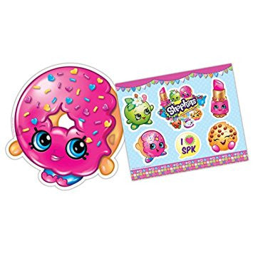 Shopkins 6 Masks and 6 Sticker Sheets