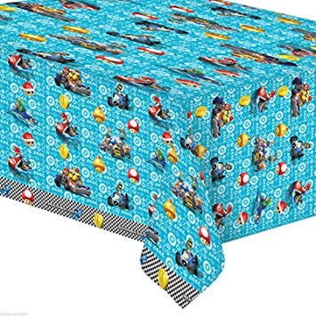 MARIO KART Birthday Party Plastic Tablecover