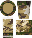 Military Camouflage Party Packs for 8 Guests