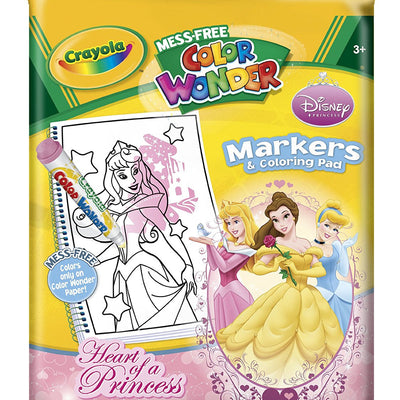 Wholesale Crayola Mess Free Color Wonder Disney Princess Markers & Coloring Pad