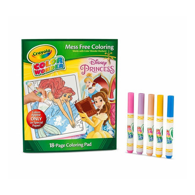 Wholesale Crayola Mess Free Color Wonder Disney Princess Markers & Coloring Pad