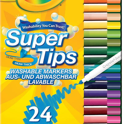 Wholesale Crayola Super Tips (24- Piece, Multi-Colour)