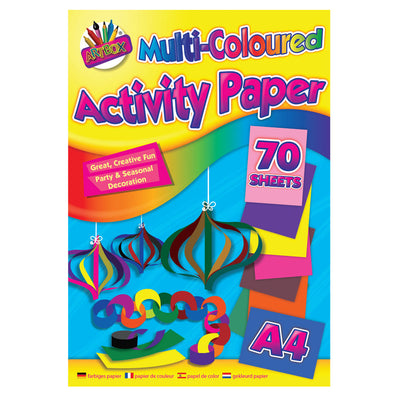 Art Box Assorted A4 Activity Paper Pads-70Sheets