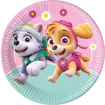 Skye & Everest Pink Paw Patrol Paper Plates - Pack of 8