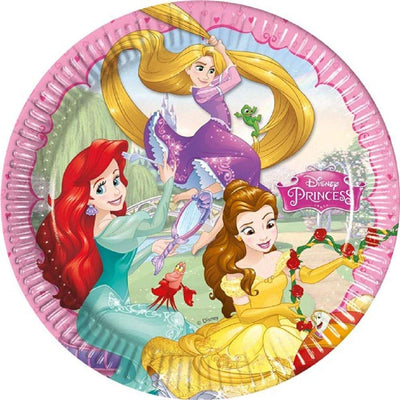 Disney Princess Storybook Birthday Party Paper Plates-Pack of 8