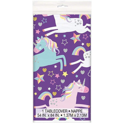 Unicorn Birthday Party Plastic Rectangular Table cover Pack of 1