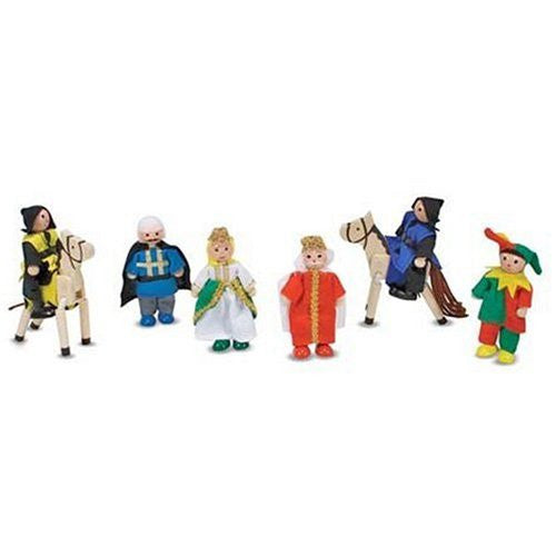 Melissa & doug castle hot sale wooden figure set