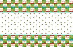 Christmas Holly Santa Party Plastic Table Cover -Pack of 1