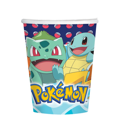 Pokemon Kids Birthday Party Paper Cup - Pack of 8
