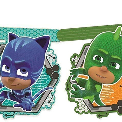 PJ Masks Cardboard Banner Features Catboy, Gekko and Owlette