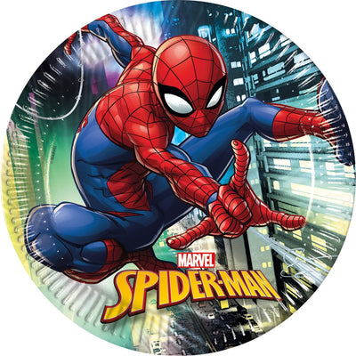 Marvel Spiderman Homecoming Kids Party Paper Plates 8pk