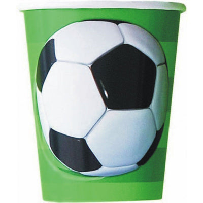 Football Themed Kids Birthday Party Paper Cup (266ml) - Pack of 8