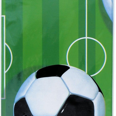 Football Themed Party Plastic Table Cover 1.2m x 1.8m - 1 Piece