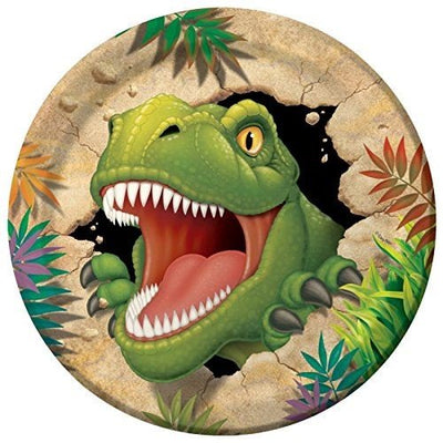 Dino Blast Dinosaur Party Paper Plate 9 Inch (23cm) - Pack of 8
