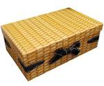 Set of 3 Wicker Effect Small Cardboard Gift Box